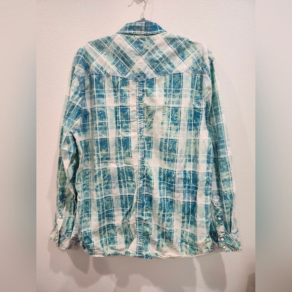 BKE LONG SLEEVE PARK BOTTOM DOWN SHIRT SIZE LARGE - Picture 4 of 5